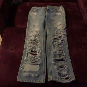 Holy book cut jeans from express